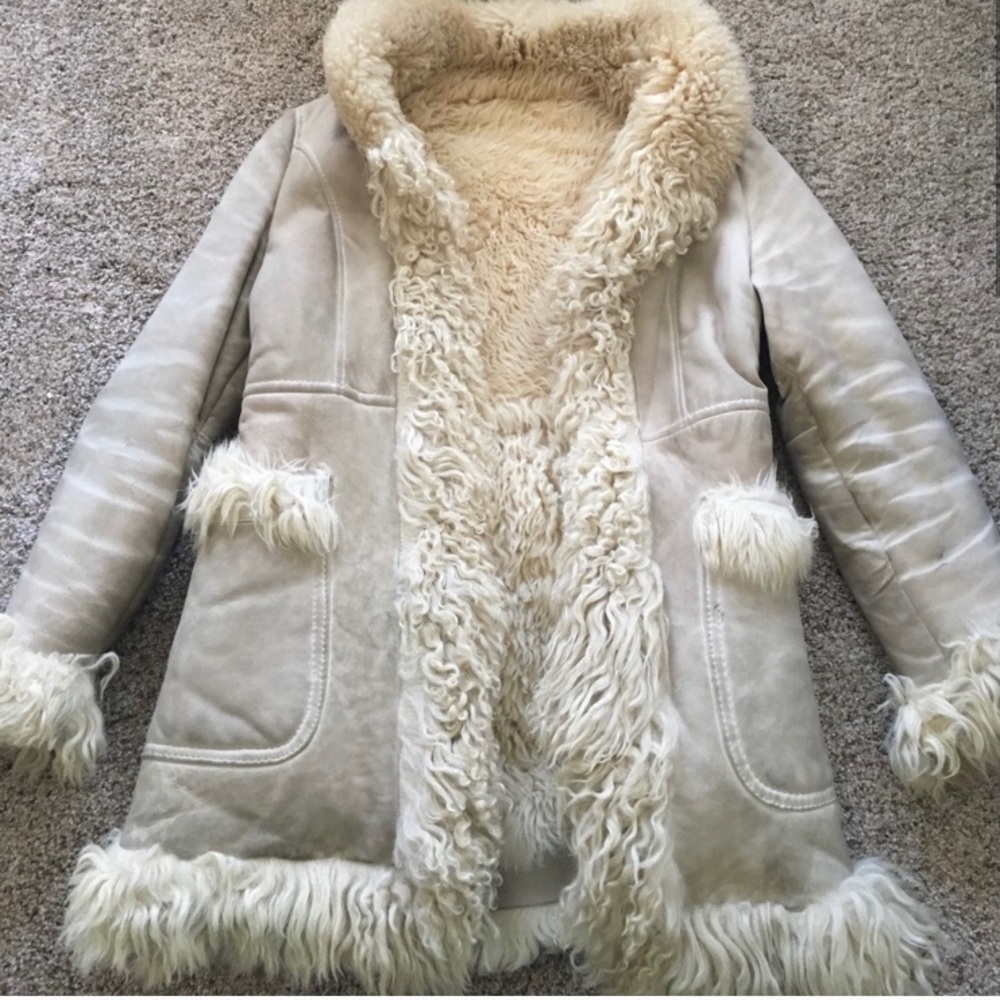 Vintage Penny lane coat w shearling